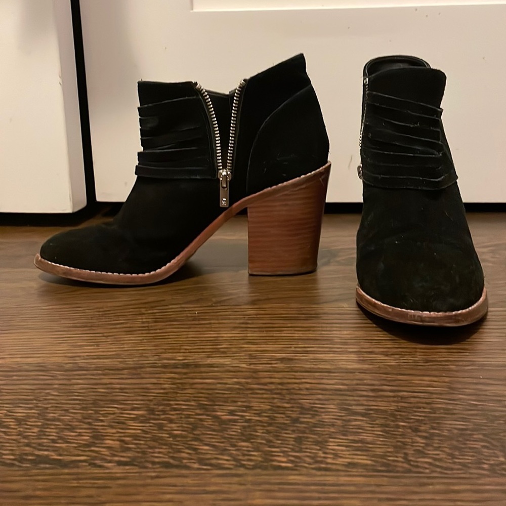 Loeffler Randall suede ankle bootie